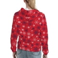 thumbnail image 7 of Honeii Snowflake Symphony Pattern Womens Oversized Hoodies Long Sleeve Sweatshirts Pullover Fall Outfits with Pocket-XX-Large, 7 of 7