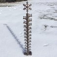 thumbnail image 2 of Muyoka Medidor de nieve de 40 cm, varilla de medición de nieve de Metal hecha a mano, medidor de nieve de copo de nieve duradero, instrumento de medición de caída de nieve para jardín, patio al aire l Muyoka Hogar, 2 of 7
