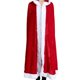 thumbnail image 4 of Billuyoard Capa con capucha roja de 1,5 m, disfraz de Navidad, capa de Papá Noel, manto rojo para fiesta de Navidad, disfraz de Cosplay Kits de decoración para fiestas Billuyoard HA038357-00, 4 of 6