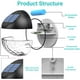 thumbnail image 5 of Juego de 4 luces solares LED de pared para exteriores, impermeables IP65, iluminación decorativa de pared, luz blanca cálida, para vallas, patios, jardines, puertas de entrada, escaleras, patios y ent, 5 of 5