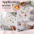 thumbnail image 5 of 1 Box 27Pcs 9 Colors Crochet Markers Cute Flower Stitch Marker Charms Enamel Daisy Removable Alloy Lobster Clasp Small Knitting Markers Locking for DIY Crocheting Sewing Quilting Jewelry Making, 5 of 6