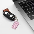 thumbnail image 6 of Goofa Flower Butterfly Printed Rectangular Metal Keychain Bag Charm Floral Charm for Purse Keys Metal Keyring Gift for Women Accessories, 6 of 7