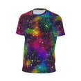 thumbnail image 5 of Rocae Bright Universe for Men's Mesh Quick-Dry Short Sleeve Workout T-Shirt,Mens Crew Neck Tee Lightweight Soft Classic T Shirts X-Small, 5 of 9