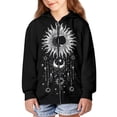 thumbnail image 2 of DISNIMO Sun Moon Hoodie Kids Zippered Hoodies Girls Hooded Sweatshirt Size 6-7 Sweatshirts for Girls Trendy Jackets Children Boys Jacket Hoodie with Pockets and Zipper Hoodies Girls Galaxy Hoodie, 2 of 7