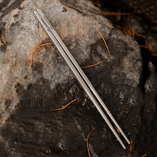 Vajilla de titanio Vajilla para exteriores Vajilla no tóxica para acampar Utensilios antideslizantes para senderismo Bushcraft FLhrweasw Nuevo