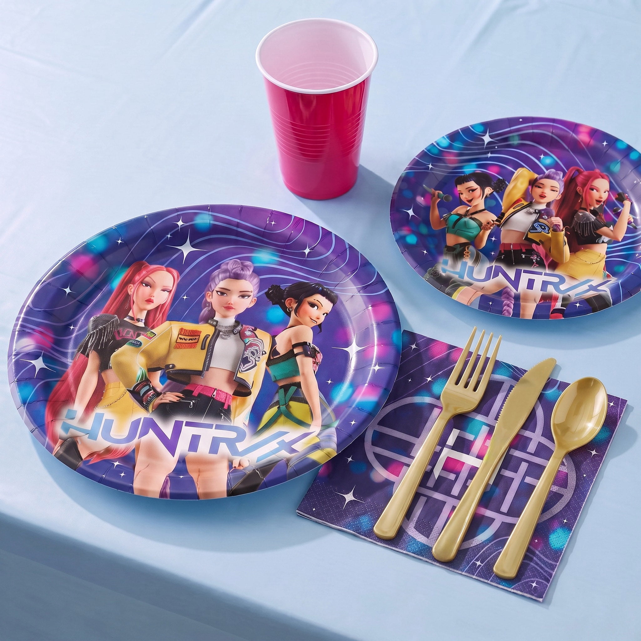 KPop Demon Hunters 8 Count 6.75IN Multicolor Dessert Paper Plates