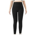 thumbnail image 2 of Yoga Pants for Women Solid Lightweight Design High Waist Plus Size Pants Yoga Leggings for Women Black XXXL, 2 of 5
