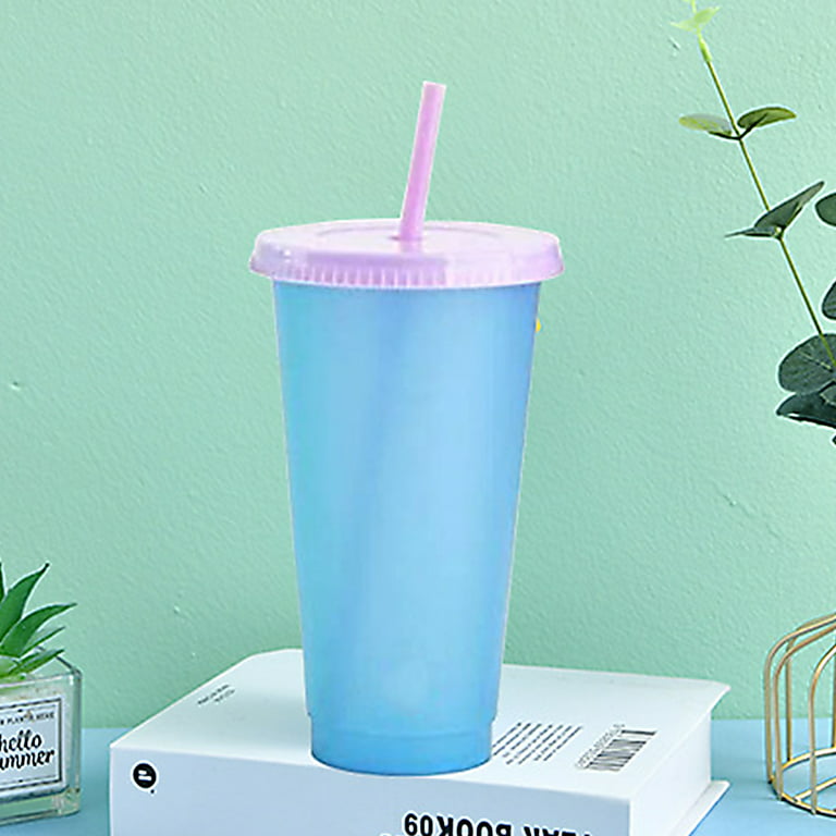 Grandest Birch 700ml Water Cup Eco-Friendly Large Capacity PP Color Changing Drinking Cup for Home Water Cup, White