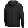 thumbnail image 3 of Men's Colosseum Black Wisconsin Badgers Slash Stack 2.0 Pullover Hoodie, 3 of 3