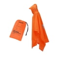 thumbnail image 2 of Poncho de lluvia con capucha Chaqueta de lluvia Impermeable Impermeable para exteriores Montar Deportes Naranja, 2 of 9