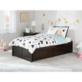 thumbnail image 2 of Concord Platform Bed with Flat Panel Foot Board and 2 Urban Bed Drawers, Multiple Colors, Multiple Sizes, 2 of 8