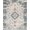 Ivory Grey Multi, Pattern 11, variant on ODIKA Beige Vintage Cream Scroll Border Transitional Entryway for Dorm Room, Small Living Apartment, Stain Resistant Low Profile