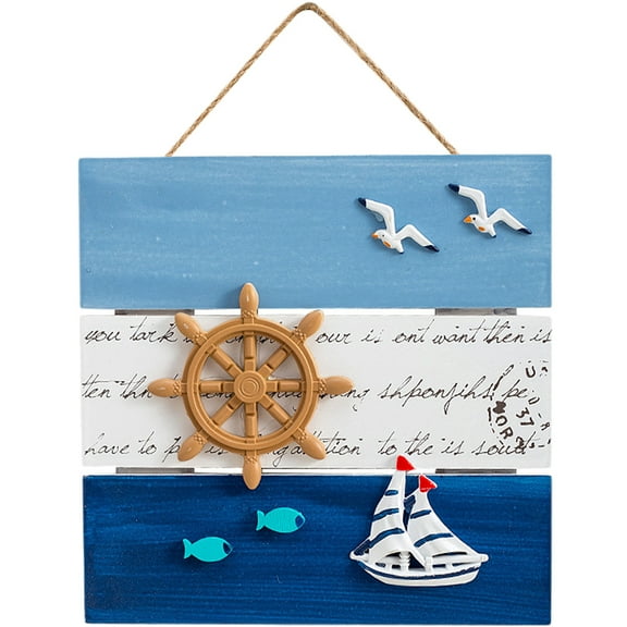 unbranded  Wood Outdoor Beach Plaques for Fencing Wall Wooden Marine Sign