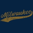 thumbnail image 5 of Milwaukee Baseball Script - Hometown Pride, Pitcher Long Sleeve T Shirt - Medium - Navy, 5 of 6