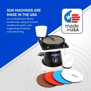 Hi-Tech Diamond 8 All-U-Need - Lapidary Equipment, Stone & Mineral Rock Polisher, Grinder, Shaper Machine w/ Variable Speed Motor, Includes Rock Mineral Polishing Accessory Kit