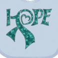 thumbnail image 4 of Inktastic Hope- Teal Ribbon for Awareness of Ovarian Cancer Boys or Girls Baby Bib, 4 of 4