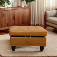 thumbnail image 2 of Faux Leather Storage Ottoman for Living Room, 2 of 7