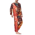 thumbnail image 2 of Fotbe Space Skeleton Art Pijama de Hombre con Estampado de Manga Larga, Conjunto de 2 Piezas, Ropa de Dormir Suave y Cómoda con Bolsillos-Medium, 2 of 7