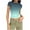 Green Womens Tops, variant on Crop Tops for Women Y2K Juniors T-Shirt Casual Leisure Short Sleeve Crewneck Pullover Layering Top