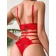 thumbnail image 4 of Lencería sexy europea y americana, ropa interior hueca de malla de encaje para mujer, traje sexy, 4 of 6