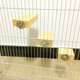 thumbnail image 3 of Bird Cage Perch，Bird Platform，Springboard Wood Platform Stand Rack Suit For Bird Cage Pet Parrot Gerbils,Khaki, 3 of 3