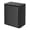 Black, variant on Slim Bathroom Trash Can, Modern Metal Trash Can Wastebasket with Press Top Lid, 3.1 Gallon Narrow Trash Bin with Removable Liner Bucket