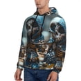 thumbnail image 3 of Lsque Cute Skeletons Figurines Pattern Casual Men's Hoodie,Hooded Sweatshirt with Kangaroo Pocket,Pullover Hoodie-X-Large, 3 of 7