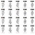 thumbnail image 1 of Tatuajes temporales para mujeres, pegatinas de tatuajes de flores falsas para adultos, 20 hojas, 1 of 6