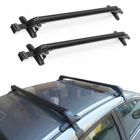 Aluminum Car Top Luggage Roof Rack Cross Bar carroofbar Carrier Adjustable Window