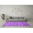 thumbnail image 3 of Ahgly Company Indoor Square Abstract Purple Contemporary Area Rugs, 4' Square, 3 of 4