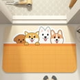 thumbnail image 5 of sruoe Bath Rugs, Bath Mats for Bathroom Floor, Bathroom Rugs, Non Slip WaterAbsorbent Stain Resistant Bath Mats, Rubber Mat, Bathroom Door Mat Household Use, Yellow, 5 of 7