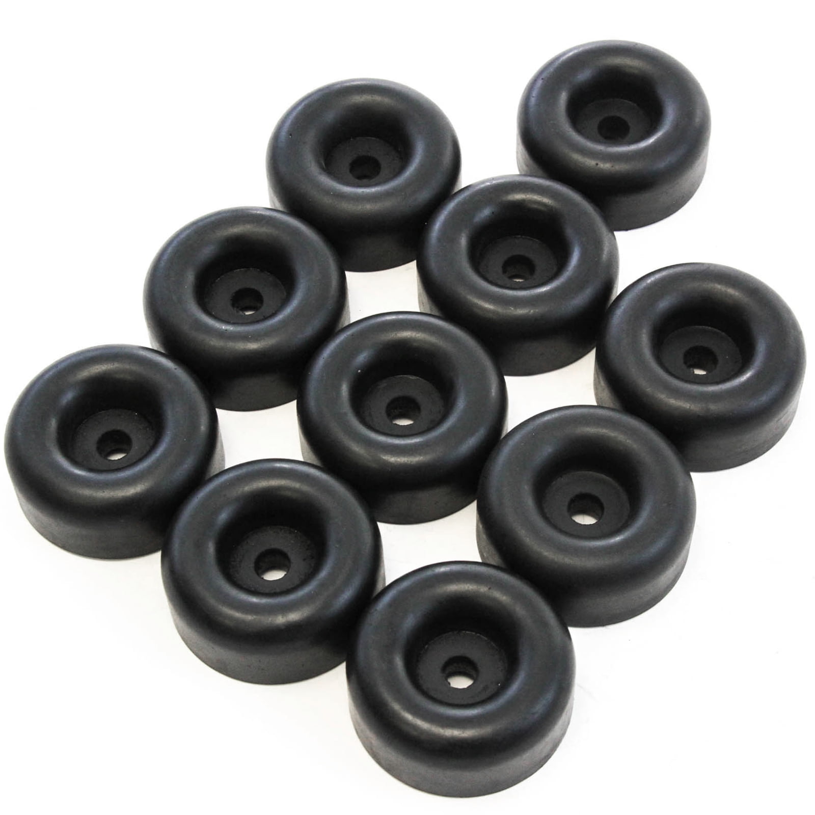 8 Details about    2.5" BLACK RUBBER BUMPERS with 7/16" Hole for Boat Trailer Door Ramp Guard 