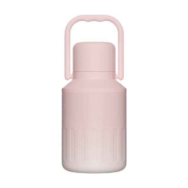 Botella de agua aislada, botella de bebida reutilizable, 1000 ml, tetera de regalo con asa para Rosa