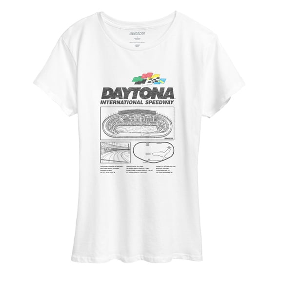 NASCAR - Daytona Int'l Speedway Infographic - Women's Short Sleeve T-Shirt