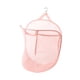 thumbnail image 4 of Cesto de ropa colgante, cesta de lavandería portátil plegable para montaje en pared con gancho, Rosa, 4 of 9