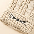 thumbnail image 5 of AWZXDE Kids Winter Hat With Cat Ears Cozy Knitted Hat For Boys Girls Outdoor Warm Comfortable Lined Cap For Baby Beige, 5 of 5