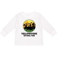 thumbnail image 3 of Inktastic Yellowstone National Park with Bear Mountains and Trees Cricle Boys or Girls Long Sleeve Toddler T-Shirt, 3 of 5