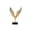 A001- Style A, variant on Black and Gold Living Room Decor Winged Table Centerpiece Elegant Home Decoration for Coffee Table Shelf Entryway Console