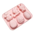 thumbnail image 3 of Tnarru Easter Silicone Model with Easter Theme Shapes DIY Gypsum Polymer Clay Mould A, 3 of 8