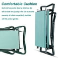 thumbnail image 5 of SIDIANBAN Garden Kneeler Seat Garden Bench Garden Stools Foldable Stool with Tool Bag Pouch EVA Foam Pad Outdoor Portable Kneeler Gardening Gifts for Women Men, Large 21.65"x10.62"x18.89", Green, 5 of 6
