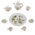 thumbnail image 1 of Juego de té de cerámica floral de muñecas en miniatura Sunnimix 8 piezas, 1 of 8