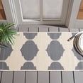 thumbnail image 3 of Safavieh Courtyard Elwyn Geometric Indoor/Outdoor Area Rug, Beige/Anthracite, 2' x 3'7", 3 of 11