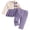 Purple, variant on mgoYE Toddler Baby Girl Clothe Long Sleeve Shirt Sweatshirt Leggings 2 Piece Kids Baby Girl Fall Outfit Winter Clothe