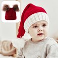 thumbnail image 4 of Gorro de punto de doble ovillo para bebé, gorro cálido para niños en otoño e invierno, 4 of 5