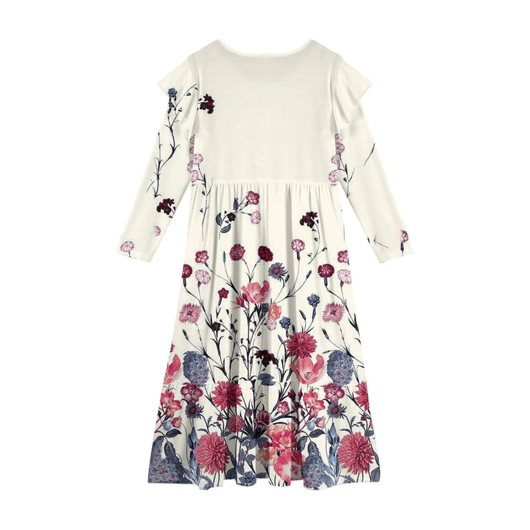 casual long sleeve skater dress Cute Rose Pink Dress - Skater Dress - Tie-Front Dress