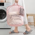 thumbnail image 6 of AuroraX Laundry Basket with Handles Foldable Mesh Laundry Basket for Organizer Pink Decorative Storage Hamper for Dirty Clothes Blanket Toy, 6 of 6