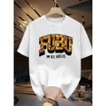 thumbnail image 1 of Men'S Graphic Tee - Yellow Casual Short Sleeve T-Shirt with Bold "FUBU NY" Print, Round Neck, Lightweight Fabric for Summer Comfort, 1 of 6