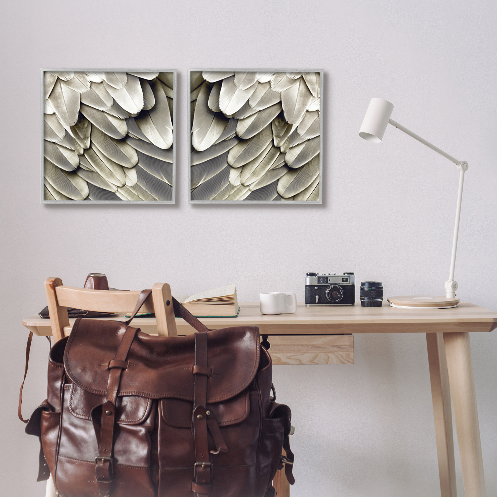 Stupell Industries Feathered Bird Wings Lovely Close Up Photography, 17 x 17, Design by Julia Bosco