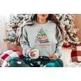 thumbnail image 3 of All Booked for Christmas Sweater Shirt | Funny Book Lover Holiday Graphic Sweatshirt, 3 of 8
