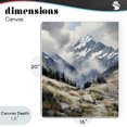 thumbnail image 4 of Stupell Industries Traditional Snow Caps Mountain Peaks Canvas Art, 16 x 20, by Franklyn Gregory, 4 of 8
